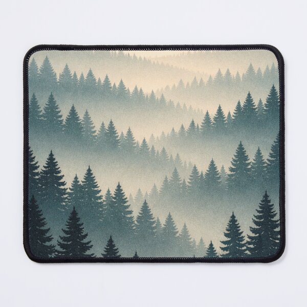 Item preview, Pine Forest Mist Horizon designed and sold by kurtulushstudio.