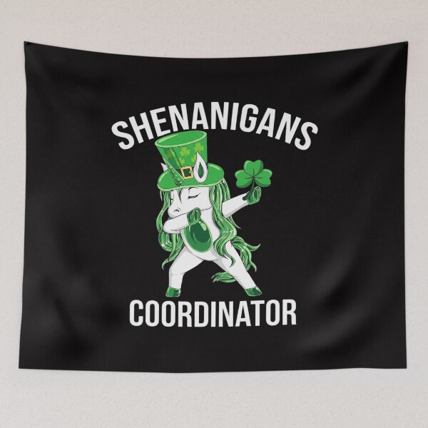 Item preview, Shenanigans Coordinator Unicorn Shamrock St Patrick's Day designed and sold by teltvitossuilea.