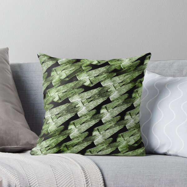 Item preview, Abstract Diagonal Mountain Landscape Pattern in Green designed and sold by Artistestella.