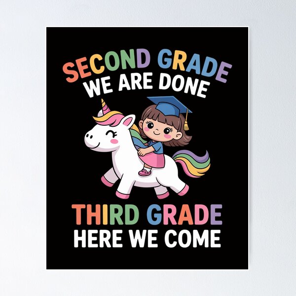 Item preview, Second Grade We Are Done Unicorn Last Day Of School Girls designed and sold by teltvitossuilea.