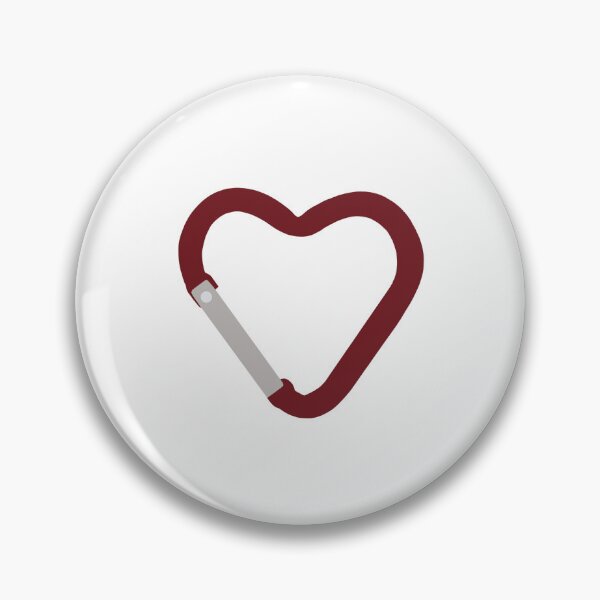 Item preview, Heart Carabiner Burgundy designed and sold by artbyjujube.