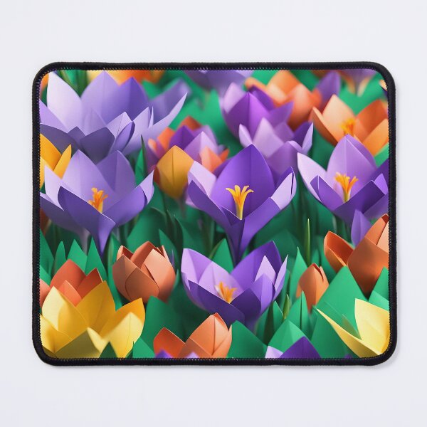 Item preview, Origami Art - Saffron Symphony: A Meadow of Crocus Blooms designed and sold by ArtfulFolds.