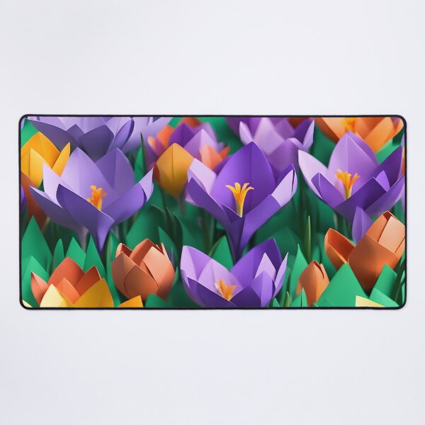 Item preview, Origami Art - Saffron Symphony: A Meadow of Crocus Blooms designed and sold by ArtfulFolds.