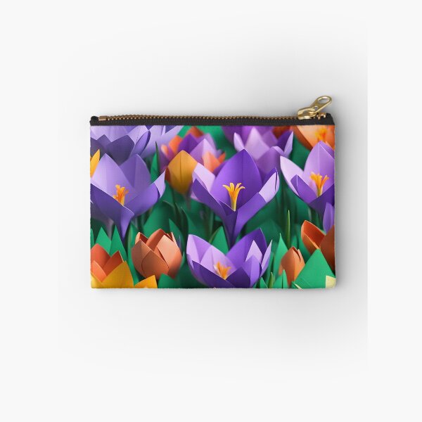 Item preview, Origami Art - Saffron Symphony: A Meadow of Crocus Blooms designed and sold by ArtfulFolds.