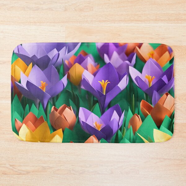 Item preview, Origami Art - Saffron Symphony: A Meadow of Crocus Blooms designed and sold by ArtfulFolds.
