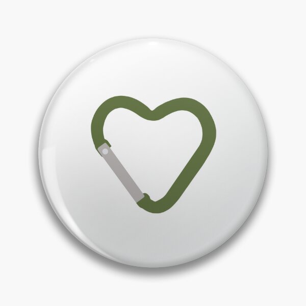 Item preview, Heart Carabiner Sage designed and sold by artbyjujube.