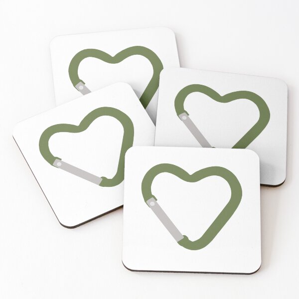 Item preview, Heart Carabiner Sage designed and sold by artbyjujube.