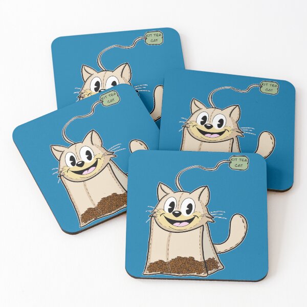 Item preview, Kit Tea Cat designed and sold by Kate Miller Illustrator.
