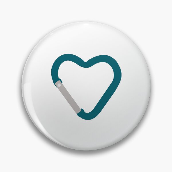 Item preview, Heart Carabiner Teal designed and sold by artbyjujube.