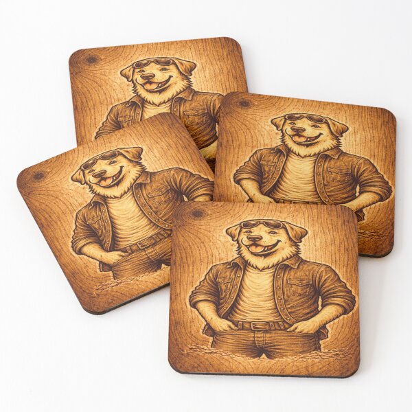 Item preview, Labrador Dad Woodcraft Engraved Portrait designed and sold by PawPrintCustom.