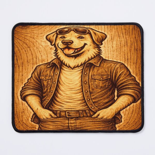 Item preview, Labrador Dad Woodcraft Engraved Portrait designed and sold by PawPrintCustom.