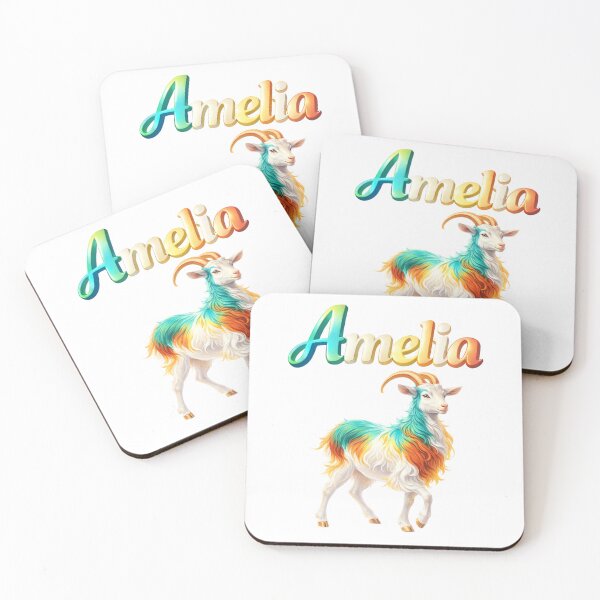 Item preview, Amelia Year of the Goat Eastern Zodiac Harmony Creativity Design designed and sold by AlexLineArt.