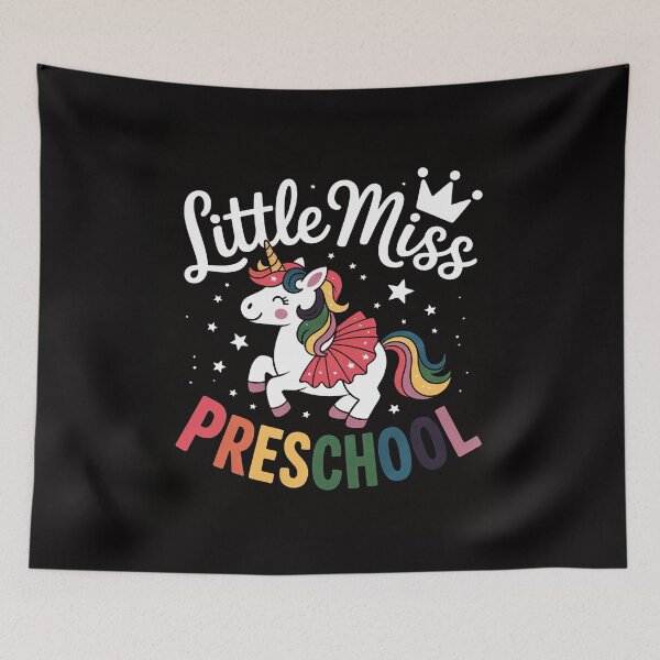 Item preview, Little Miss Preschool Unicorn First Day Of School Girl designed and sold by teltvitossuilea.