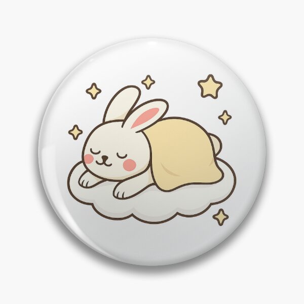 Item preview, Sleepy Bunny on Cloud with Blanket designed and sold by CalmCraft Art.