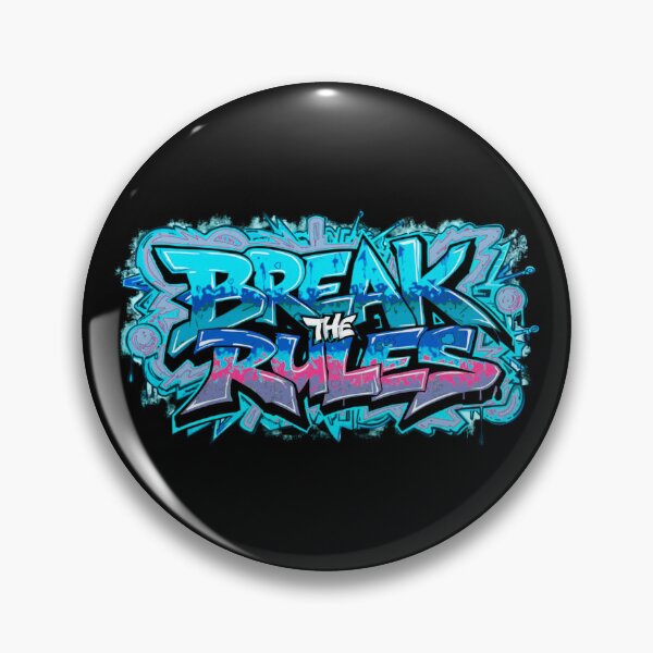 Item preview, Break the Rules – Urban Graffiti Typography Design designed and sold by GreennieArt.