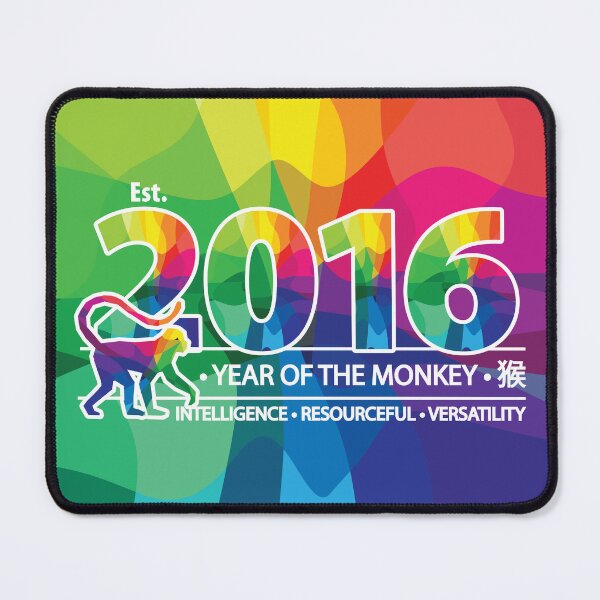 Item preview, Birthday Established 2016 Happy Year of The Monkey Chinese Zodiac designed and sold by PCStudio57.
