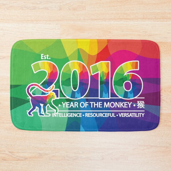 Item preview, Birthday Established 2016 Happy Year of The Monkey Chinese Zodiac designed and sold by PCStudio57.