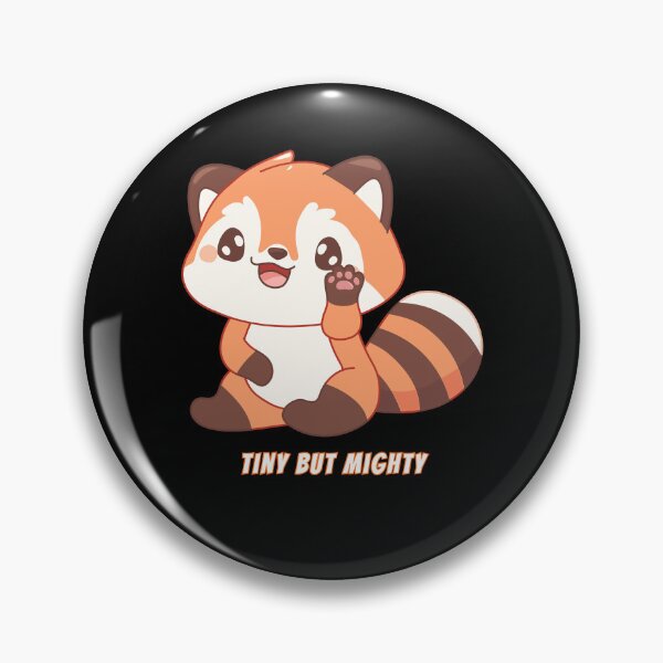 Item preview, Tiny But Mighty Red Panda Kawaii Cute Strong Meme designed and sold by AnimalMemeHub.