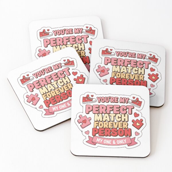 Item preview, Retro Perfect Match Forever Person Romantic Sticker designed and sold by Silent Watch Threads..