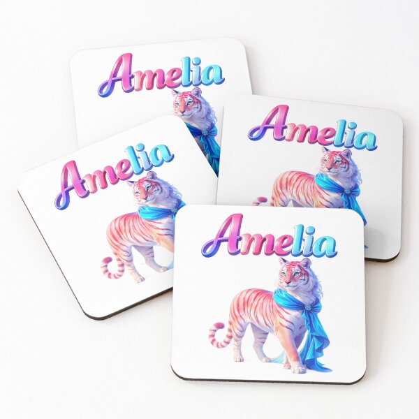 Item preview, Amelia Year of the Tiger Eastern Zodiac Strength Courage Design designed and sold by AlexLineArt.