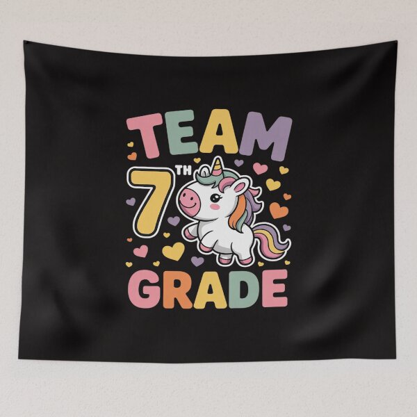 Item preview, Team 7th Seventh Grade Unicorn Magical First Day of School designed and sold by HesterFoley.