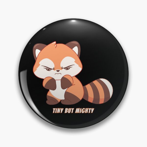 Item preview, Tiny But Mighty Red Panda Kawaii Cute Strong Meme designed and sold by AnimalMemeHub.