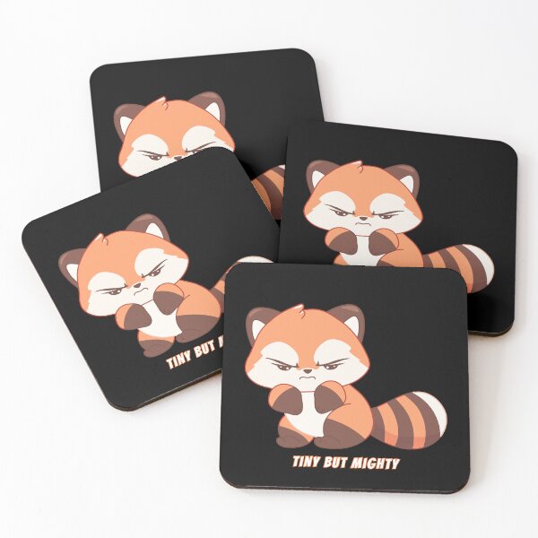 Item preview, Tiny But Mighty Red Panda Kawaii Cute Strong Meme designed and sold by AnimalMemeHub.