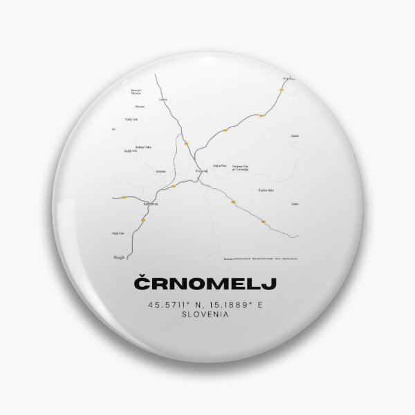 Item preview, Črnomelj Slovenia Map Print | Bela Krajina Coordinates Minimalist Wall Art designed and sold by RM-Journey.