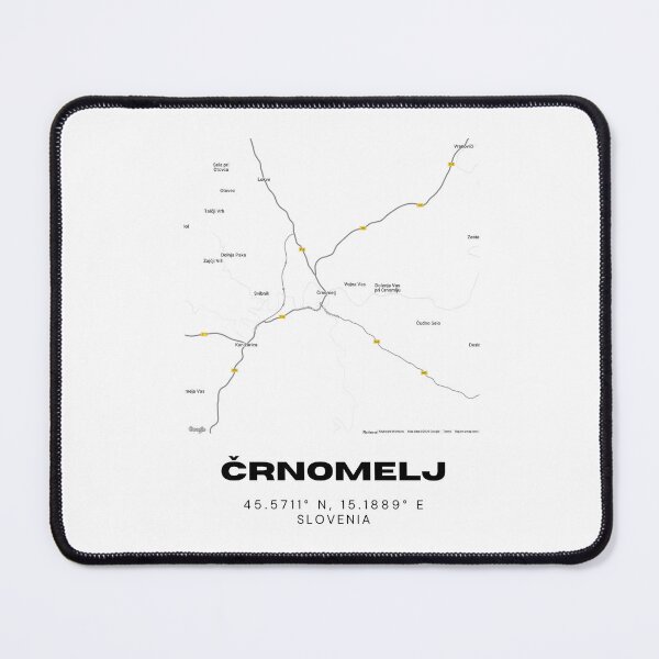 Item preview, Črnomelj Slovenia Map Print | Bela Krajina Coordinates Minimalist Wall Art designed and sold by RM-Journey.