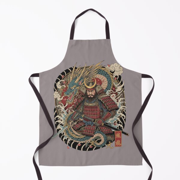 Item preview, The Last Guardian - Samurai and Dragon Japanese Tattoo Art designed and sold by ValeriValera.