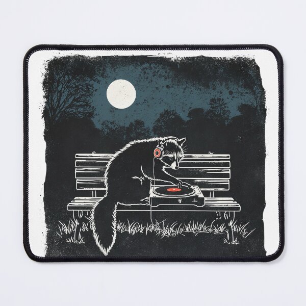 Item preview, Racoon bench party designed and sold by KitCatCards.