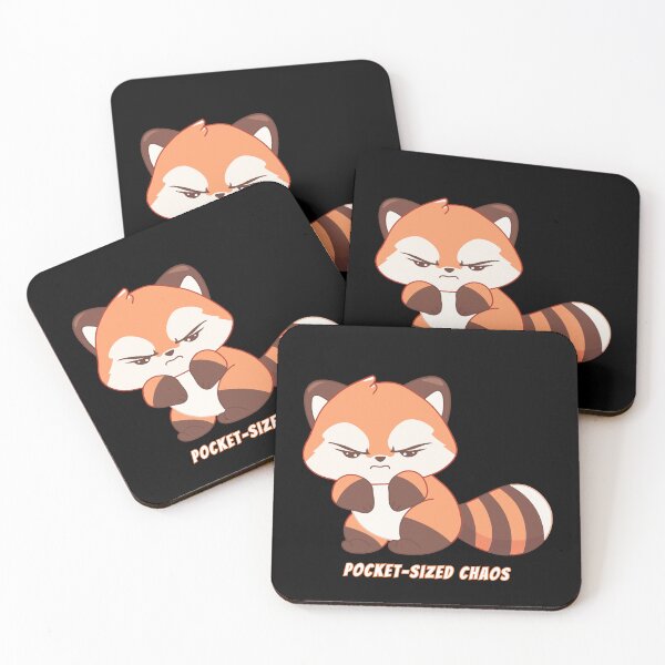 Item preview, Pocket Sized Chaos Red Panda Kawaii Cute Meme designed and sold by AnimalMemeHub.