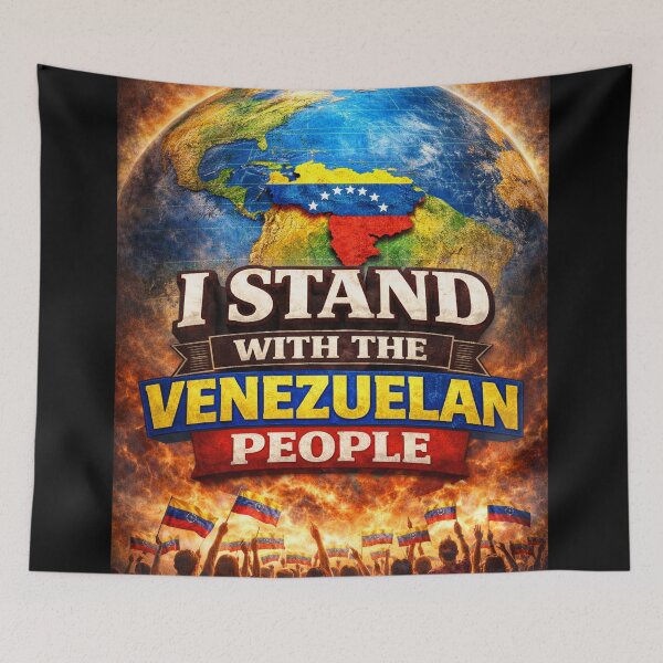 Item preview, I Stand With the Venezuelan People – Global Solidarity Art designed and sold by MySheetMusicArt.