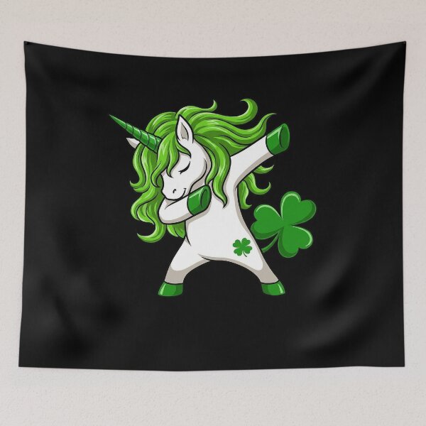 Item preview, Girls St Patricks Day Shamrock Dabbing Unicorn Kids Women designed and sold by KristieRamsey.