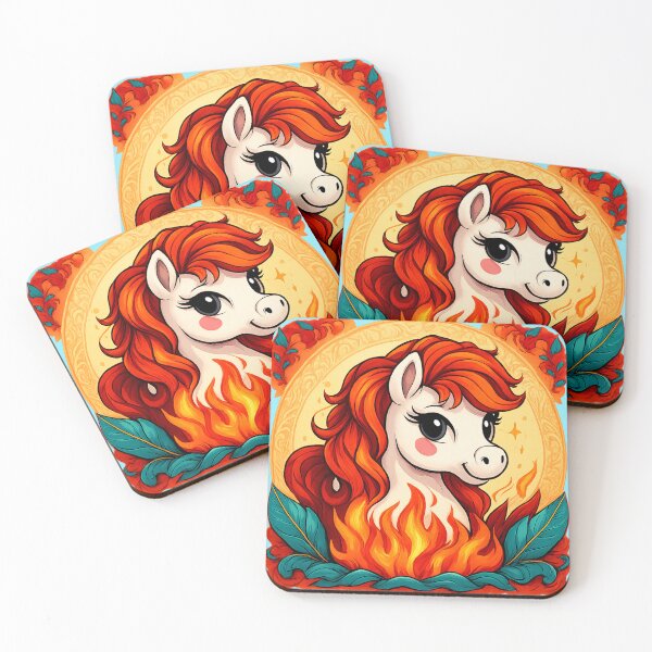 Item preview,  Chibi Fire Horse, Sparky Little Horse. designed and sold by Zofia Sosnecka.