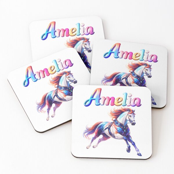 Item preview, Amelia Year of the Horse Eastern Zodiac Freedom Energy Design designed and sold by AlexLineArt.