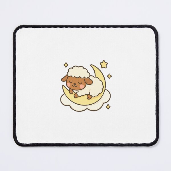 Item preview, Sleepy Lamb on Crescent Cloud designed and sold by CalmCraft Art.