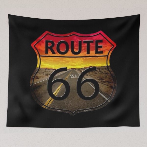 Item preview, Route 66 Desert Highway America Sunset designed and sold by Oniyasha.