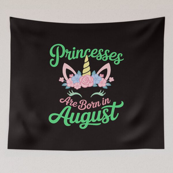 Item preview, August Birthday Unicorn B-Day Born in August for Girl designed and sold by lavethediso.