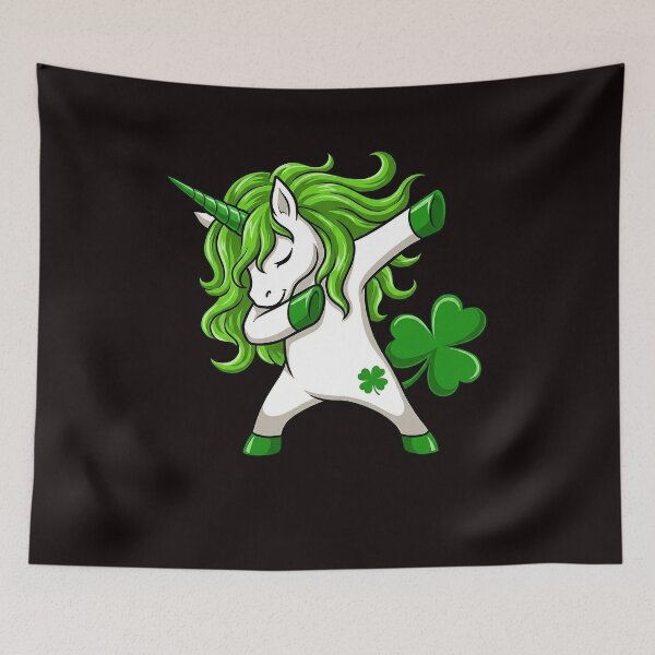 Item preview, Girls St Patricks Day Shamrock Dabbing Unicorn Kids Women designed and sold by lavethediso.