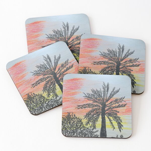 Item preview, Palm Tree At Sunrise designed and sold by pinkyjainpan.