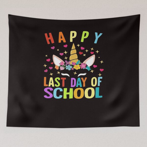 Item preview, Last Day of School Cute Unicorn Colorful Girls Kindergarten designed and sold by lavethediso.