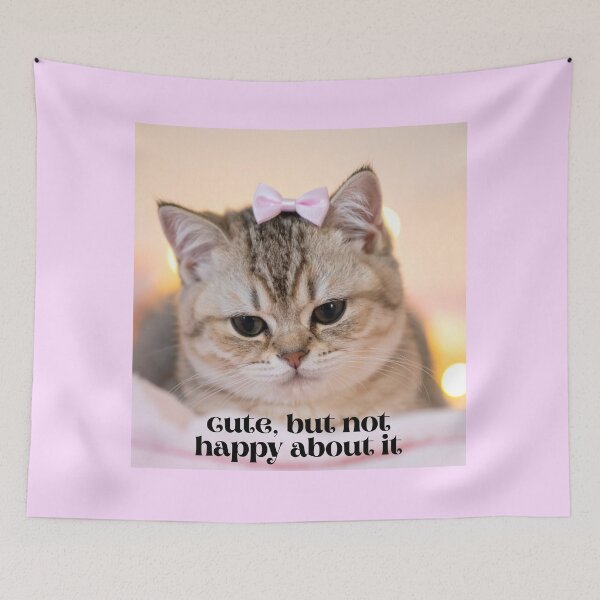 Item preview, Pretty Cat - Cute But Not Happy About It designed and sold by LCMerchEmporium.