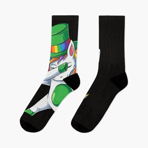 Item preview, St Patricks Day Girls Dabbing Unicorn Leprechaun Lepricorn designed and sold by czechascheledu.
