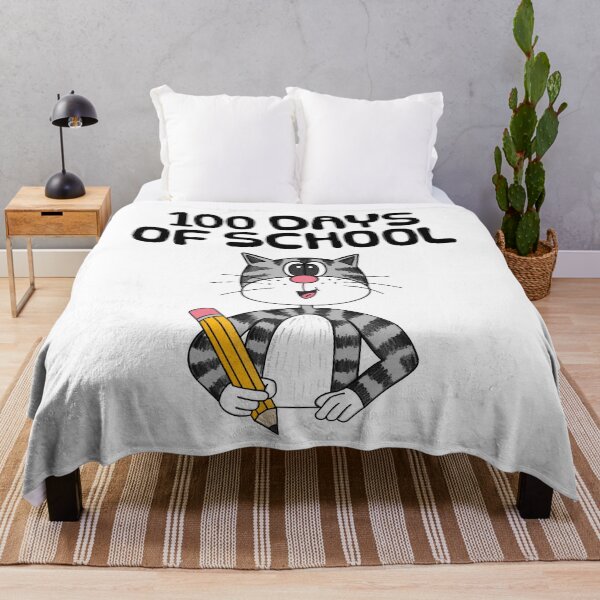 Item preview, 100 Days Of School Cat Kindergarten Teacher designed and sold by doodlerob.