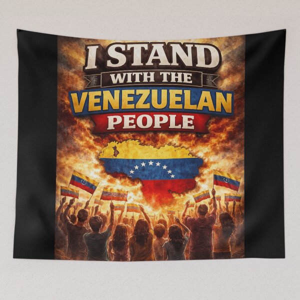 Item preview, I Stand With the Venezuelan People – Unity & Solidarity Art designed and sold by MySheetMusicArt.