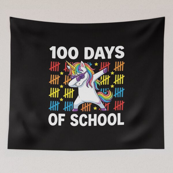 Item preview, Unicorn Dabbing Happy 100th Day of School Teachers 100 Days designed and sold by czechascheledu.