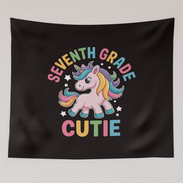 Item preview, Seventh Grade Cutie Unicorn  Back To School Fun designed and sold by lavethediso.