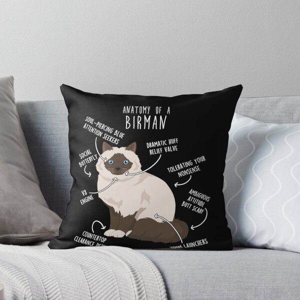 Item preview, Chocolate Point Birman Cat Anatomy designed and sold by Clara Hollins.