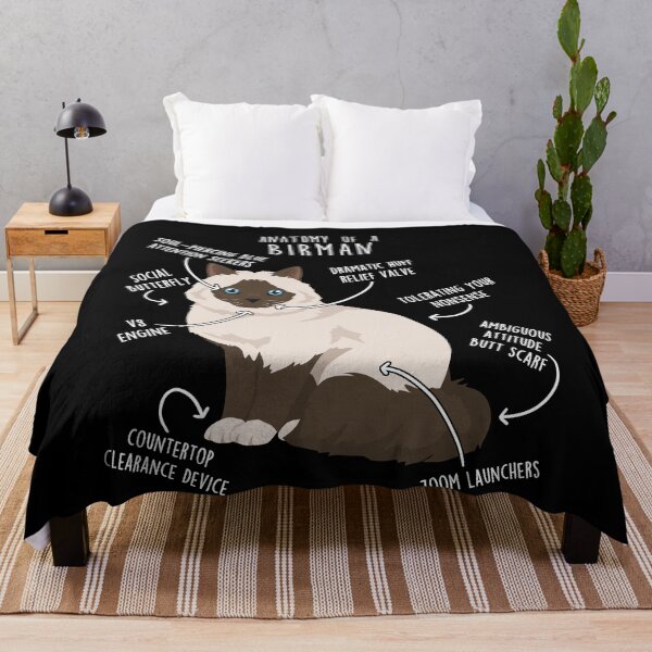 Item preview, Chocolate Point Birman Cat Anatomy designed and sold by Clara Hollins.